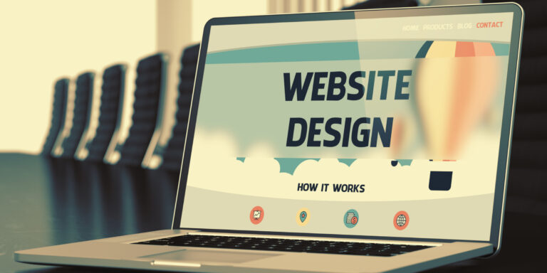 website design, laptop