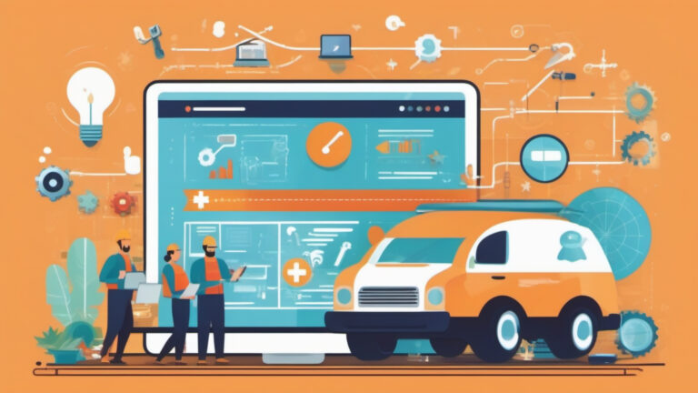 A group of people looking at a computer screen with a truck on it.