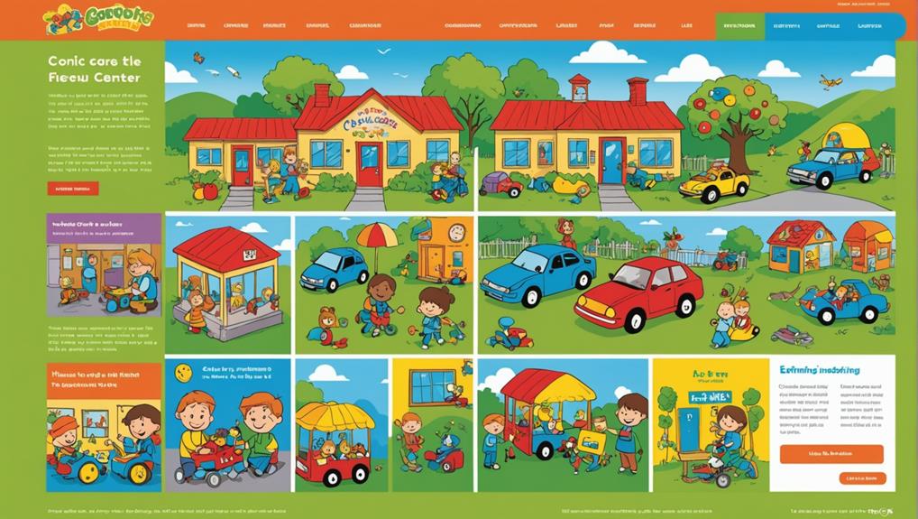 childcare center website engagement