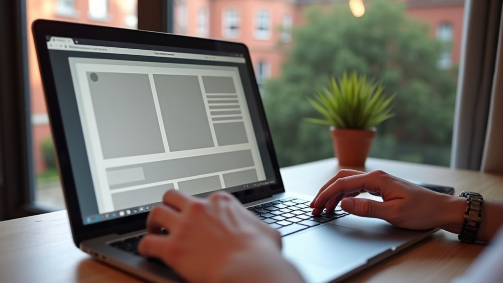custom landing page timeline
