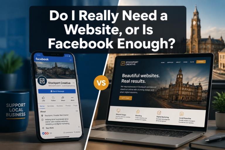 Do I Really Need a Website, or Is Facebook Enough? (For Stockport Small Businesses)
