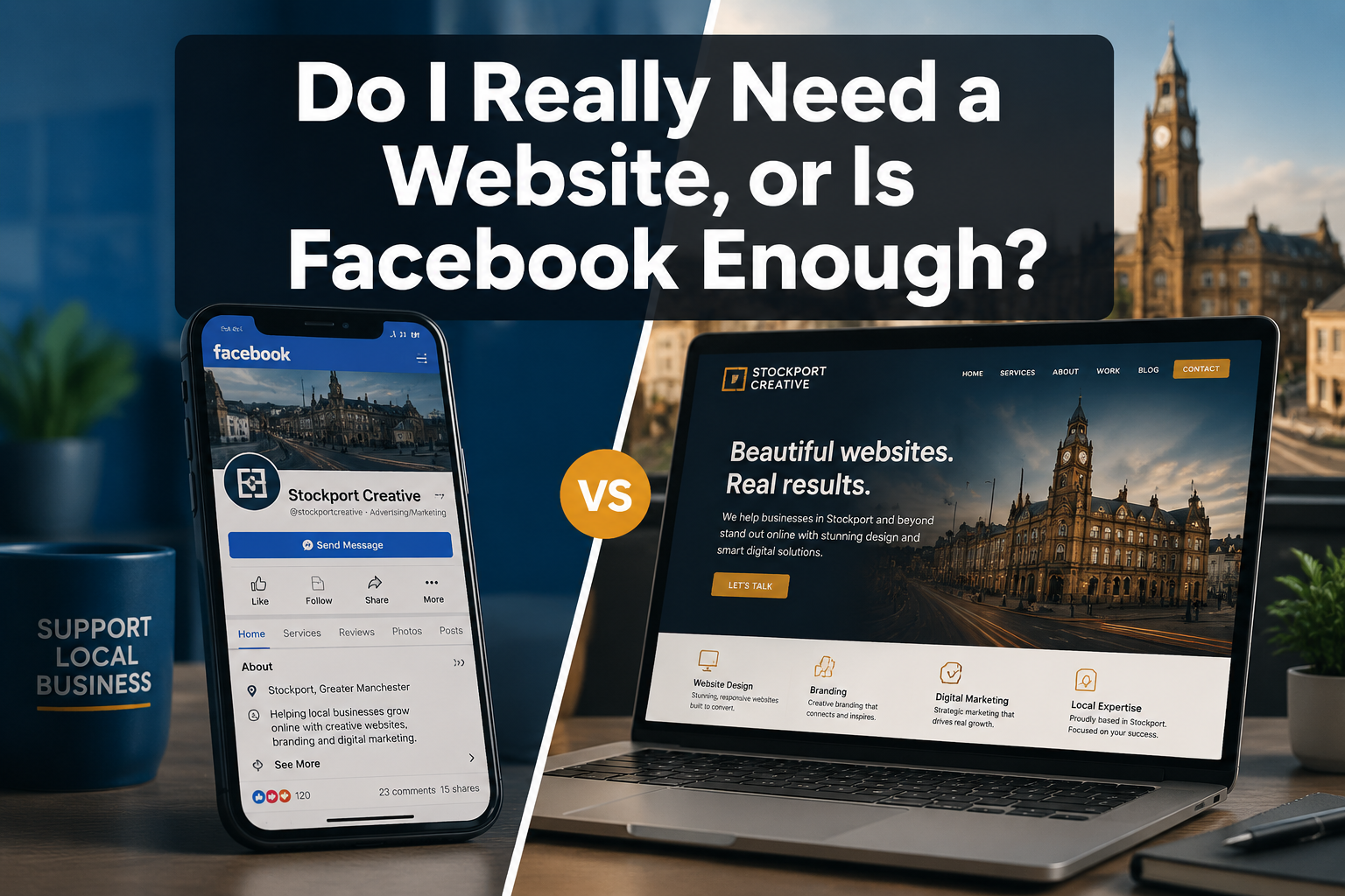 Do I Really Need a Website, or Is Facebook Enough? (For Stockport Small Businesses)
