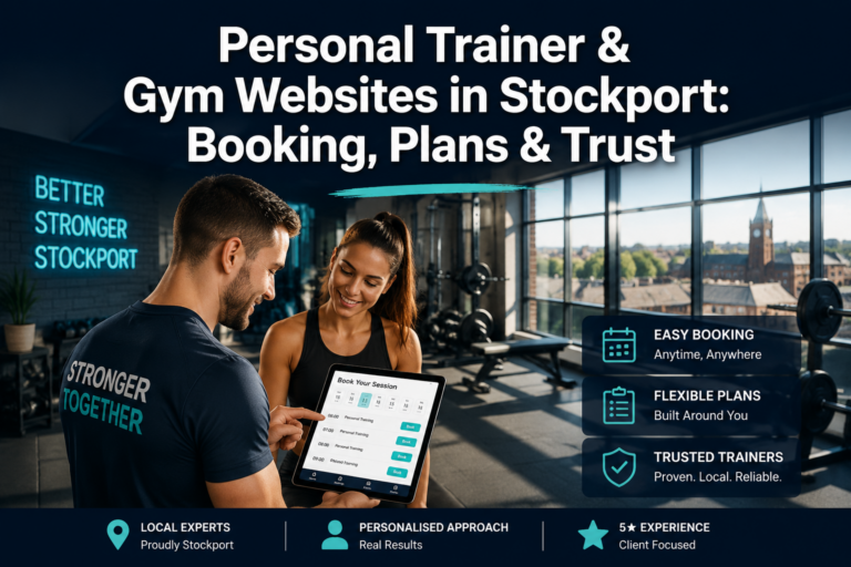 Personal Trainer and Gym Websites in Stockport: Booking, Plans, and Trust