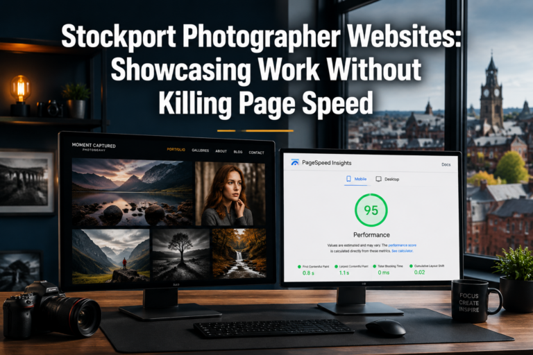 Stockport Photographer Websites: Showcasing Work Without Killing Page Speed