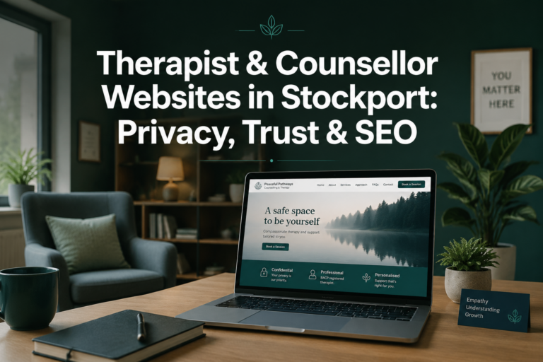 Therapist and Counsellor Websites in Stockport: Privacy, Trust, and SEO