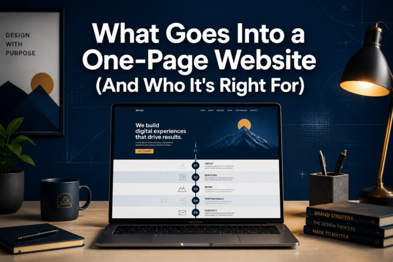 What Goes Into a One-Page Website (And Who It's Right For)